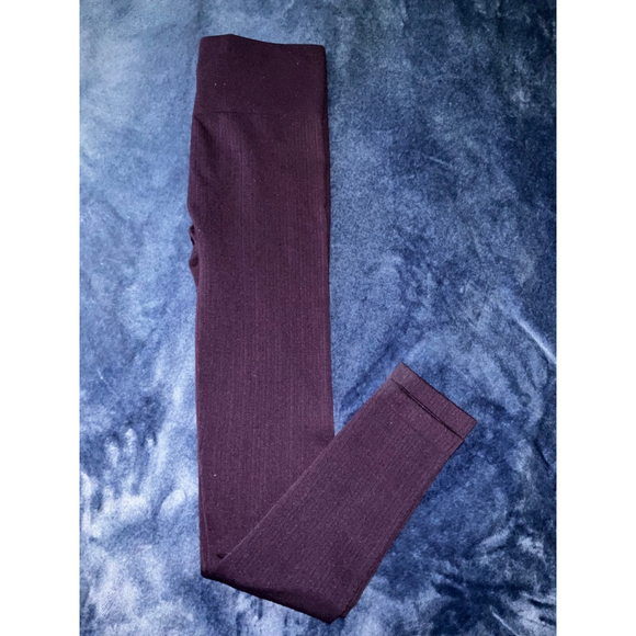 One Step Up Pants - Women’s Fleece Lined Purple Tights